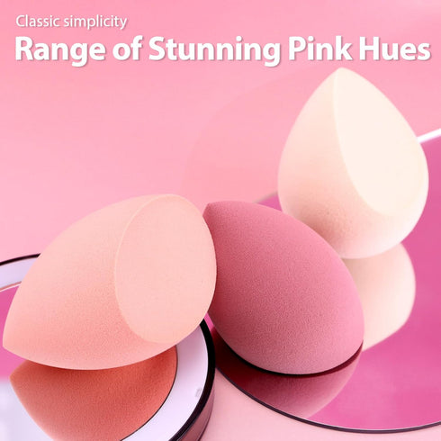 Foonbe 7 Pcs Makeup Sponge Set, Multi-colored Blender Sponges for Liquid, Cream, Powder, Includes 1 Mini Beauty Sponge