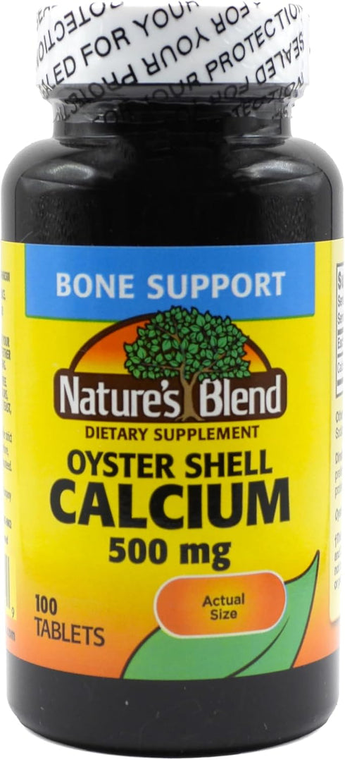 Nature's Blend Oyster Shell Calcium, 500 mg, 100 Tabs