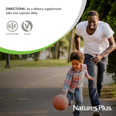 Natures Plus Source of Life Garden Vitamin D3 & K2 - 60 Vegan Capsules - Promotes Bone Support, Immune Function,