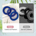 JessLab Spiral Hair Ties - 10 Pcs Traceless Plastic Coil Hair Accessories for Girls Women