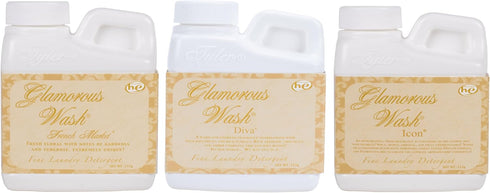 Elanze Designs Tyler Candle Glamorous High Efficient Wash, 4 Ounce Scented Fine Laundry Detergent, Pack of 3; French