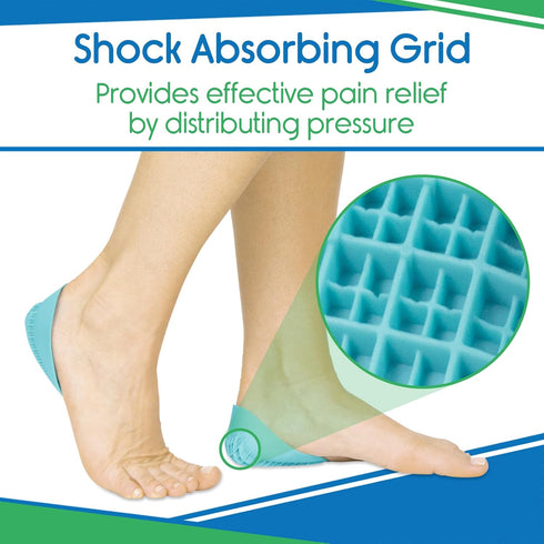 Heavy Duty Heel Cups for Pain Relief & Support - Gel Cushion Shoe Inserts for Severs Disease & Plantar Fasciitis