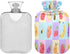 tplaotee 2L Tummy Warmer,Tummy Cartoon Fruits Bee hot Waterbottle with Soft Cover, Water Bottle Bag for Warmer,Bolsa de