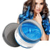 MOFAJANG Unisex Hair Wax Color Dye Styling Cream, Washable Temporary Pomade for Natural Hairstyle, Party Cosplay (Blue)
