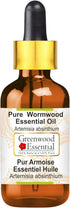Pure Wormwood Essential Oil (Artemisia Absinthium) with Glass Dropper, Steam Distilled 30ml (1 oz)