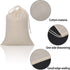 Tatuo 50 Pcs Muslin Bags, 6 x 8 Inches Cotton Drawstring Bags for Party Home Supplies
