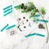 Sliverdew 12 PCS Zippered Reusable Pill Storage Pouch Bags - Clear Plastic Pill Bags with Slide Lock for Small Items