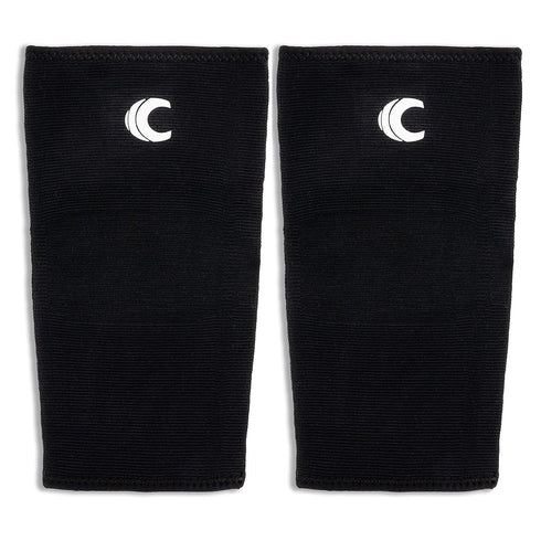 Cannon Sports Elbow Brace Compression Support Sleeve for Tendonitis, Tennis Elbow, Golf Elbow (Set of 2, Black, Small)