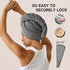 3 Pack Microfiber Hair Towel Wrap for Curly Hair, Super Absorbent Hair Drying Turban for Women & Kids (Grey, Camel,