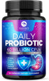 Daily Probiotics and Prebiotics 60 Billion CFU, 10 Strains + 4 Prebiotics, Digestive Nutritional Supplement for Women &