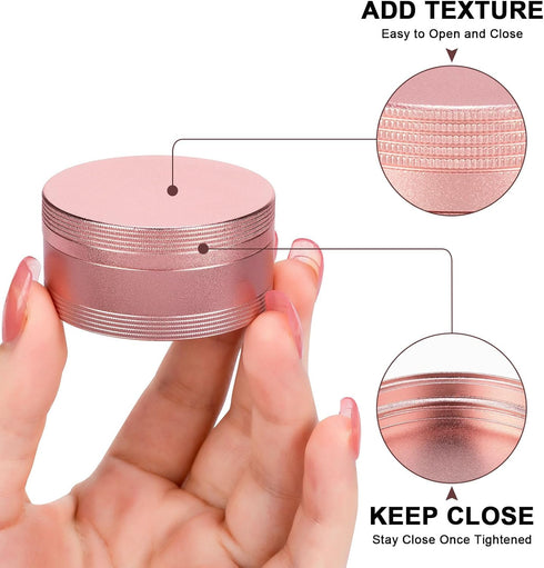 Portable Waterproof Pill Box, Single Metal Pill Container for Pocket Purse, Aluminium Alloy Daily Medicine Organizer,