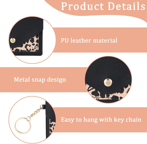 Mozeat Lens Packet, 2 Packs 4.3 3 Inch Birth Control Pill Case Sleeve PU Leather Birth Control Pills Case Holder X