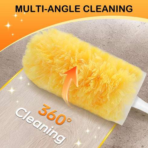 SetSail 30 Count 1 360 Duster Refills for Swiffer Duster with Handle Dusters for Cleaning Disposable Duster Refill