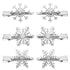 NVENF 6PCS Christmas Hair Clips for Women Holiday Rhinestone Snowflake Hair Accessories (6PCS Snowflake A)