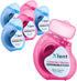 Expandable Floss Treated with Activated Charcoal, Xylitol & Natural Plant Based Wax, Fresh Mint Flavor, 50 Meter (6