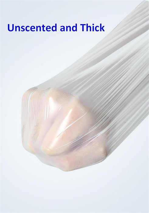 100pcs Small Tear-Free Drawstring Trash Bags, 4 Gallon Unscented for Bathroom Kitchen