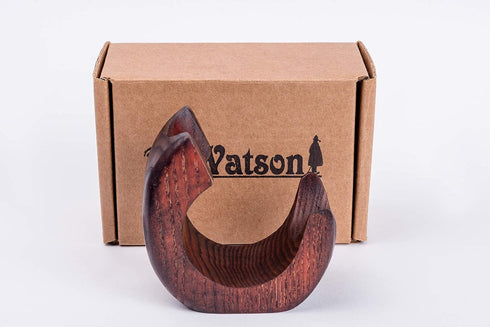 Wooden Pipe Stand - SNAIL for 1 Tobacco Pipe, Handmade from Solid Wood, Dr Watson