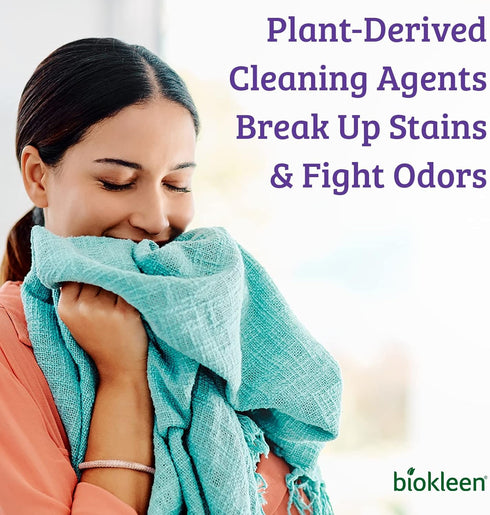 Biokleen Natural Laundry Detergent - 128 HE Loads, Liquid, Concentrated, Eco-Friendly, Non-Toxic, 64 Fl Oz