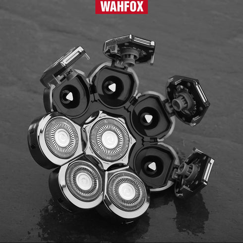 WAHFOX 8 Blades Head Shaver Replacement Blades for Electric Shaver, 8D Head Blade
