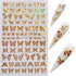 NAIL ANGEL 8Sheets Nail Art Adhesive Sticker Sheets with Different Laser Gold and Silver Butterfly Shapes