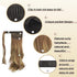 SOFEIYAN Curly Ponytail Extension 15 Inch, Heat Resistant Synthetic Natural Wavy Hairpiece for White Black Women, Brown