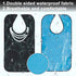 Washable Classic Check Adult Bibs - CREATCABIN Waterproof Bibs for Elderly Care