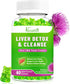 Milk Thistle Gummies for Adults & Kids - 1000mg Organic Extract Supplement for Liver Support, 60ct Apple Flavor