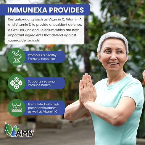 America Medic & Science Immunexa | 7 in 1 Immune Support Booster (60 Capsules) | Vitamin A, C, D, Zinc, Echinacea,