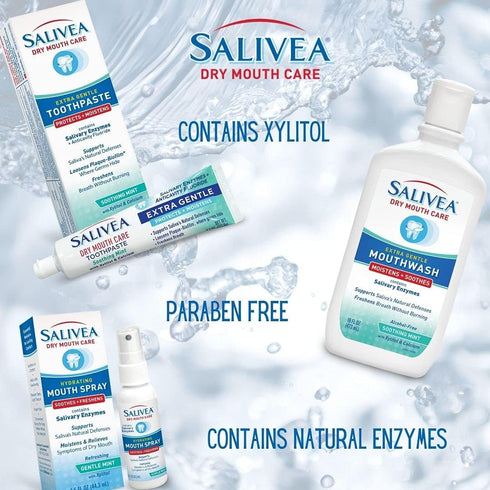 Extra Gentle Dry Mouth Spray, Soothing Mint, Moisturizing, 250 Pumps (1.5oz Bottle)