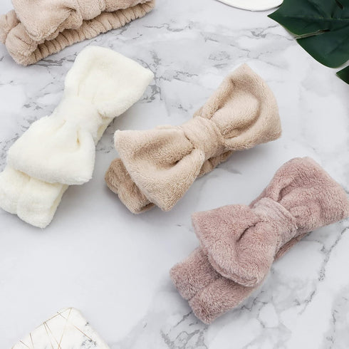 WHAVEL 6 Pack Spa Headband - Microfiber Makeup Headbands for Washing Face, Fluffy Hair Band for Skincare