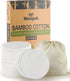 MP MOZZPAK (20 Pack) Reusable Makeup Remover Pads - Bamboo Cotton Rounds with Laundry Bag