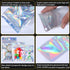 100 Pack Resealable Mylar Bags, Smell Proof Aluminum Foil Ziplock Pouches for Candy, Jewelry, Holographic Rainbow Color