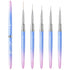 Makartt Nail Art Brush Set, 5pcs Liner Brush for Nails, Thin Nail Art Design Brush with Caps for Gel Polish Painting