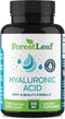ForestLeaf Hyaluronic Acid Supplements - 100mg Dietary Powder Capsules + 50mg VIT C, 120 Caps