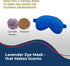 Lavender Weighted Eye Mask for Relaxation and Yoga, Cold Therapy Eye Mask, Blue