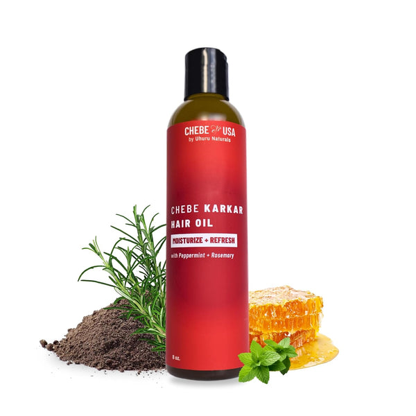 Original Chebe Oil with Karkar Hair Growth (8 oz) - Ancient Sudan & Chad Remedy for All Hair Types