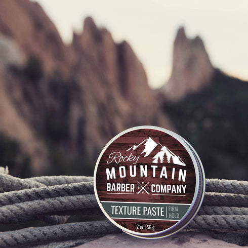Rocky Mountain Barber Company Hair Paste for Men - Pliable Light-Firm Hold Hair Styling Paste, 2 oz, Shine-Free Matte