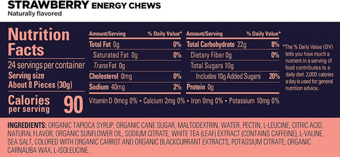 GU Energy Chews Variety Pack - Vegan Energy Gummies with Electrolytes, 12 Bags (24 Servings Total)