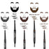 Men’s Eyebrow Pencil - 2-in-1 Brow Brush & Ultra-Thin Lead Pencil, Long-Lasting Color - Brown - 1pk