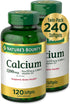 Nature's Bounty Calcium Plus 1000 IU Vitamin D3 - 120 Softgels (2-Pack) for Immune Support & Bone Health