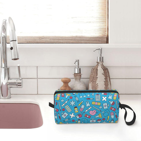 YISHOW Nurse Equipment Makeup Bag, Adorable Travel Cosmetic Toiletry Organizer Case for Women