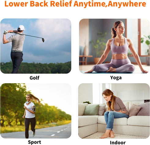 Heated Waist Belt, Cordless Heating Pad for Back Pain Relief, Rechargeable Battery Powered Lower Back Heating