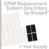 Snugell System One CPAP Filters Kit – 4 Reusable & 26 Disposable Filters for Philips Respironics PR System One M-Series