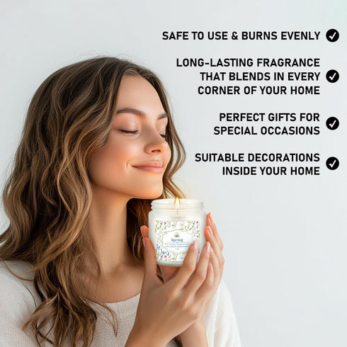 Set 24 Pack,White, Set Scented Candle Candle for Home Scented, Odor Eliminating, Stress Relief, Long Lasting Soy Wax