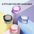 No Leak Partial Denture Case, Retainer Bath Box with Strainer Basket and Brush, Transparent Blue for False Teeth