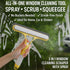 HBBDYLMY 3 1 in Window Cleaning Scraper, Squeegee with Sprayer, All-in-One Glass Cleaner Tool with Sponge & Rubber