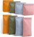 8 Pcs Small Waterproof Makeup Bag for Purse, Portable Pocket Cosmetic Bag with 7" Squeeze Top Glasses Case, No Zipper