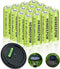 Henreepow Ni-MH Rechargeable AA Battery, 1.2V High-Capacity Battery for Garden Landscaping Solar Lights