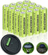 Henreepow Ni-MH Rechargeable AA Battery, 1.2V High-Capacity Battery for Garden Landscaping Solar Lights