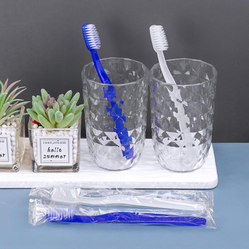50 pcs Prepasted Disposable Toothbrushes, Bulk Individually Wrapped Pre-Pasted Soft Toothbrush, Single Use Travel